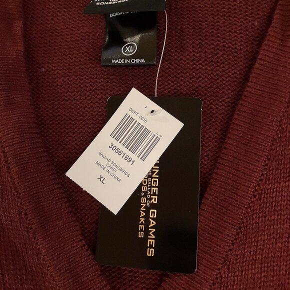 NWT! The Hunger Games: The Ballad Of Songbirds & Snakes Embroidered Cardigan - Picture 5 of 9